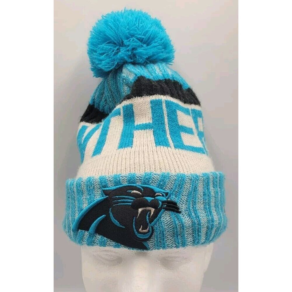 New Era NFL Carolina Panthers 2017 Sideline Official Sports Knit Hat Beanie